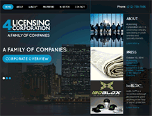 Tablet Screenshot of 4licensingcorp.com